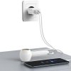 USAMS Ładowarka sieciowa 2xUSB-A + kabel USB-C/USB-A Fast Charging biały/white series HC HCXLTZ03